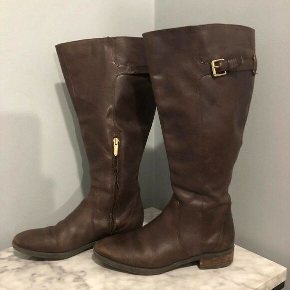 Sam Edelman Brown Leather Riding Boots size 6.5 M - Picture 6 of 8